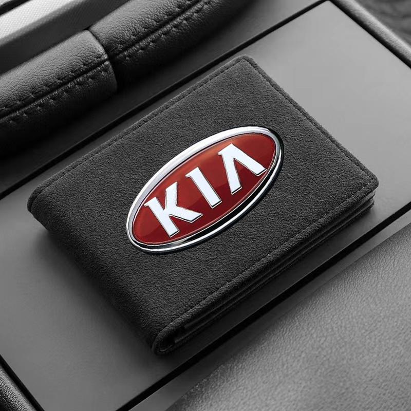 Leather Credit Card Case Car Driving Documents Protective Case For Kia Rio Ceed Sportage Cerato Soul Sorento K2 K5 K6 K7 K8 Flip