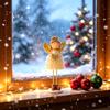 Christmas New Year Angel Girl Desktop Ornament - Festive Decoration
