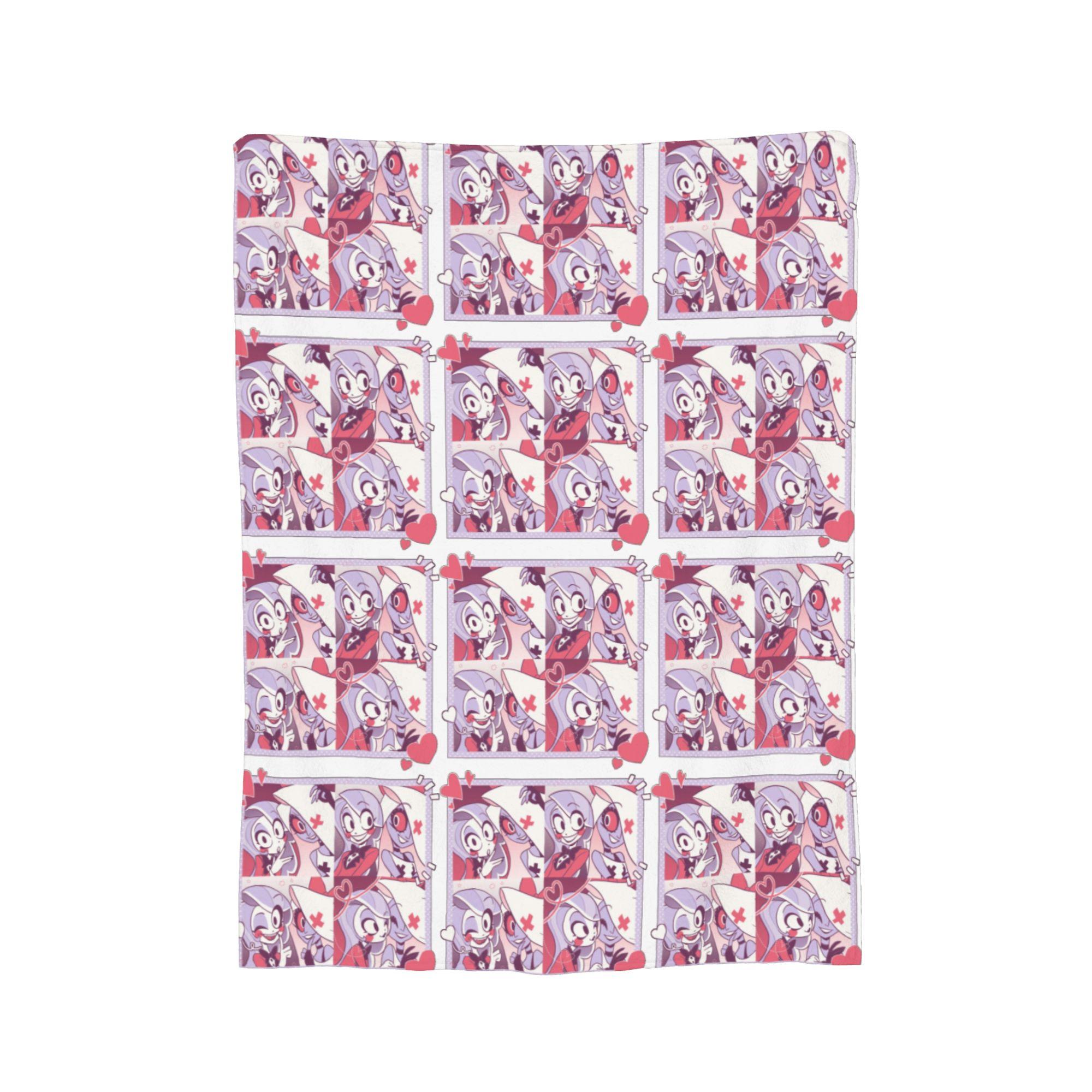 

Cartoon Hazbins Hotels Alastor Blankets Coral Fleece Plush Autumn/Winter Thin Throw Blanket for Home Office Bedding Throws 40x50in