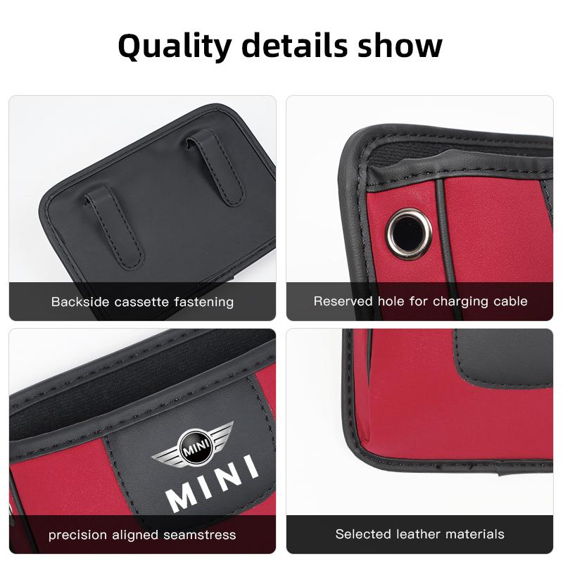 Auto Tür und Sitzlehne Leder Aufbewahrungsbox Sortiertasche Für MINI Cooper R56 F56 R50 JCW Cabrio Aceman Countryman Clubman Roadster