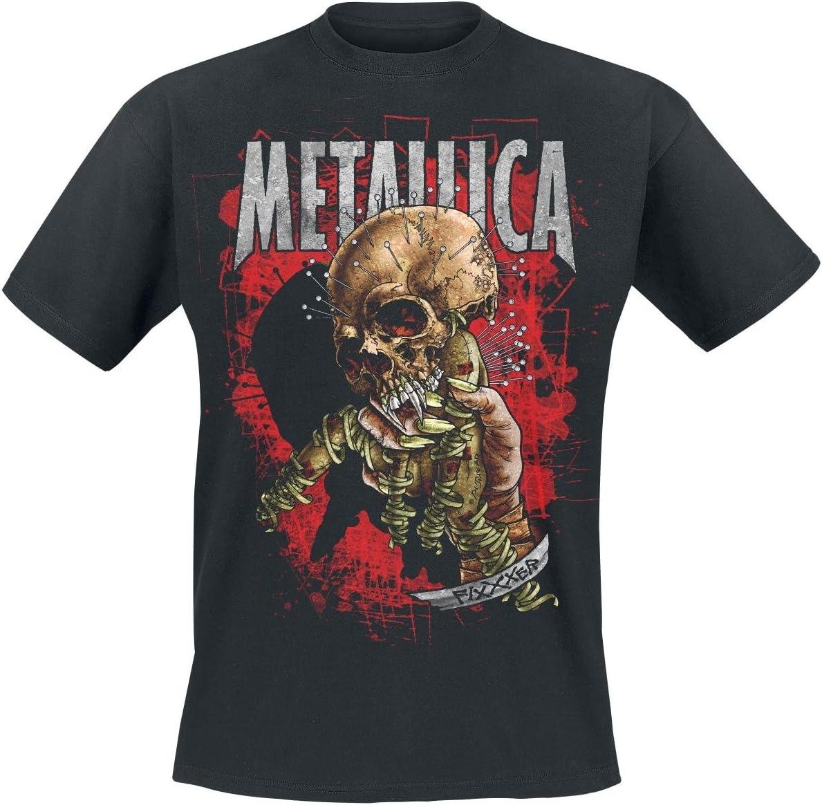 Metallica Men s Fixxxer Redux Slim Fit T-Shirt Black S