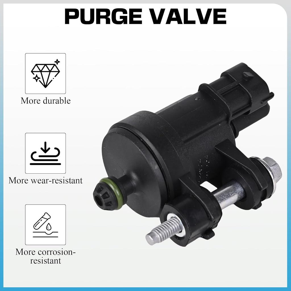 Vapor Canister Purge Valve - Compatible With Buick Enclave LaCrosse Cadillac ATS CTS SRX XTS Chevy Caprice Equinox Impala GMC Acadia Canyon Terrain -