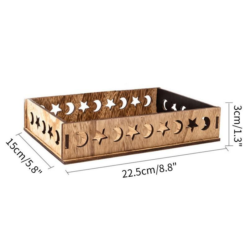 2022 Wooden Holiday Ornaments Table and Dessert Tray Decorations