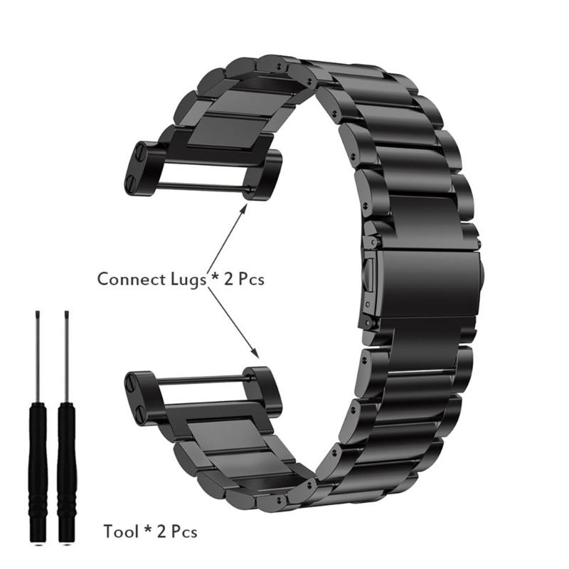 Metall-Uhrarmband Edelstahl-Armband Riemen Dickes Design für mehr Komfort Unisex Geeignet für Alle Anlässe