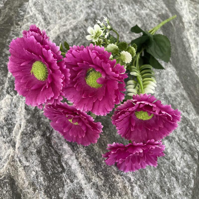 

Flower Chrysanthemum Artificial Wedding Hotel Restaurant Desktop Decoration фиолетовый