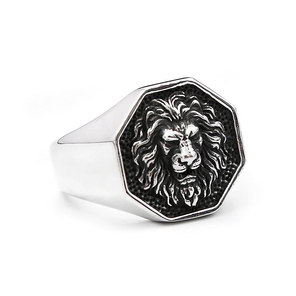 Fashion Simple 316L Stainless Steel Link Chain Rings For Men Women Punk Hip Hop Personality Retro Ring Party Biker Jewelry Gifts