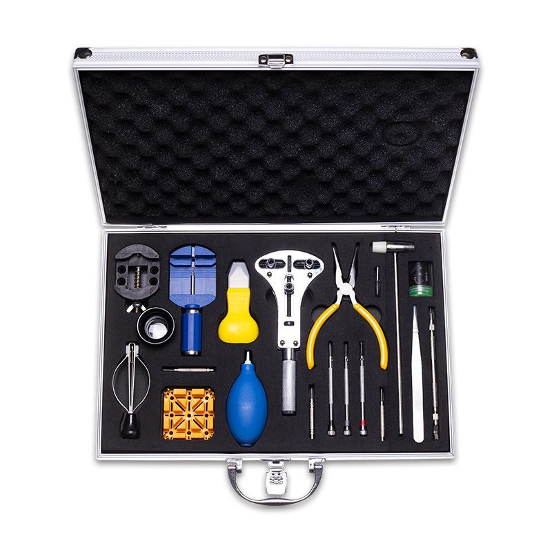 37-Piece Watch Repair Toolkit: Band Link Remover, Back Case Opener, Disassembly & Battery Replacement Tools