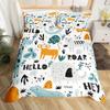Color Elephant 3D Bedding Home Textiles Three-piece Set Bedding Duvet Cover