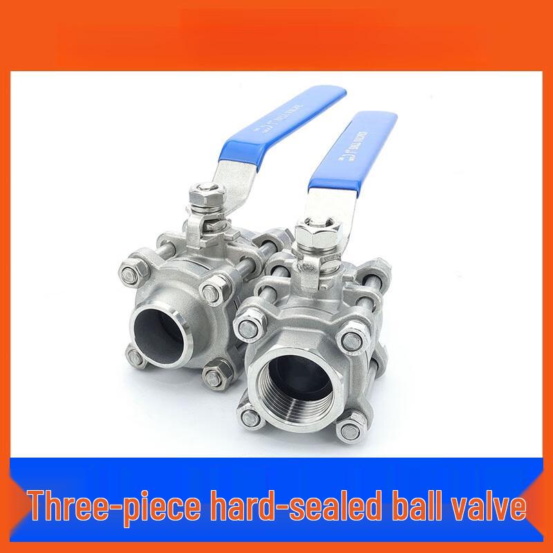 Wuteng High Temperature Stainless Steel Three-Piece Ball Valve