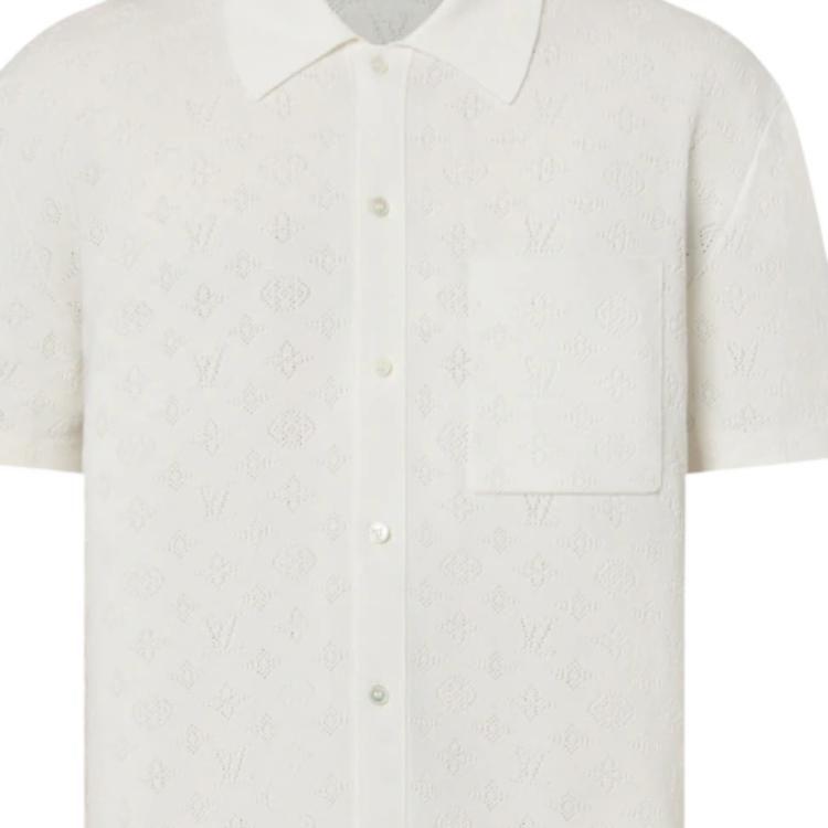 Louis Vuitton Monogram Pointelle Short-Sleeved Shirt 1AHWLH