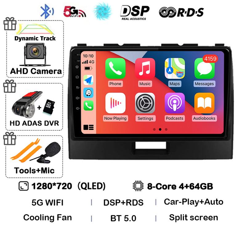 Android 14 Carplay For Suzuki Wagon R 2010 2011 2012 2013 2014 2015 2016 2017 2018 Car Radio Multimedia Video Player GPS Stereo