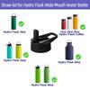 Straw Lid Compatible for Hydro Flask Wide Mouth Water Bottle Flip Straw  Straws Top Replacement Lids