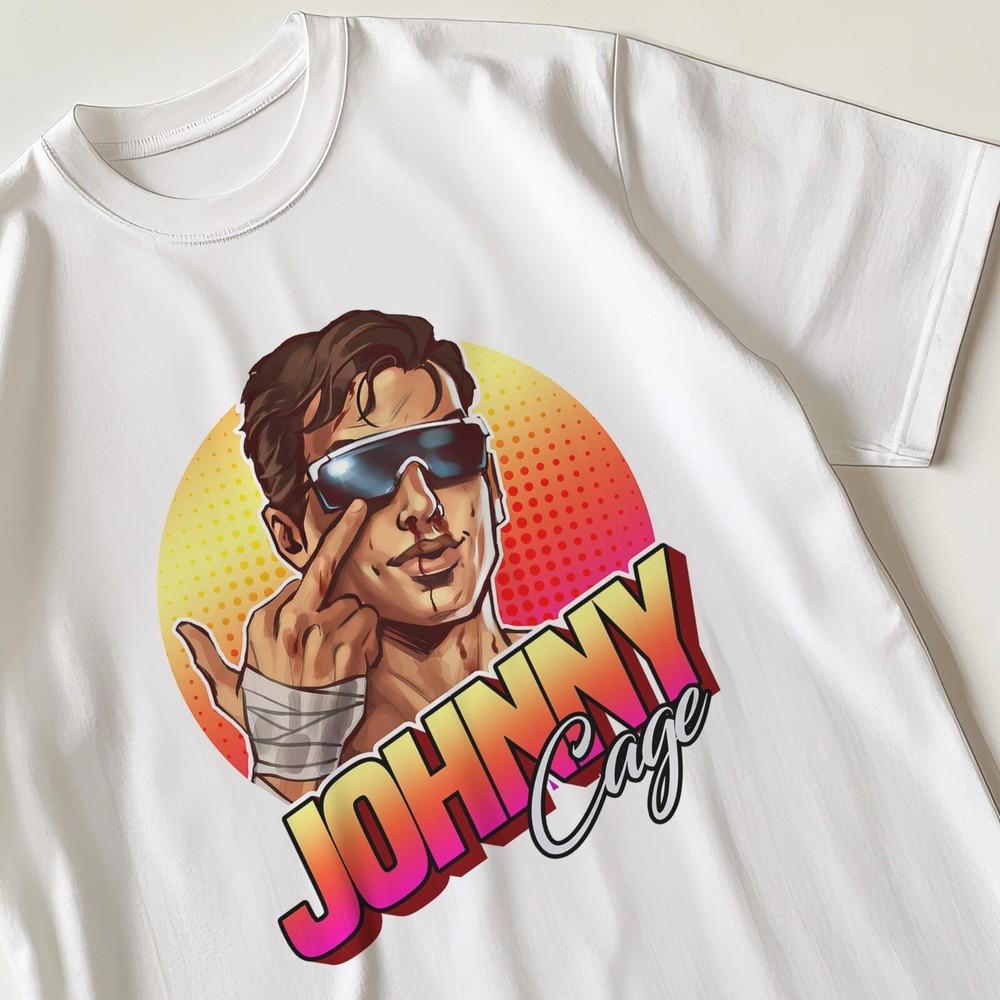 Johnny Cage Mortal Retro Tshirt Shirt 80s 90s Nostalgic Gift For Him And Her