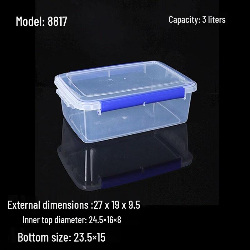 ZISIZ Commercial Food-Grade Plastic Food Storage Container