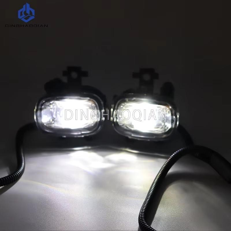 Front Bumper Lamp Daytime Running LED Fog Light Assy With Wiring Harness Kit For Nissan X-trail Frontier Rogue 2021 2022 2023
