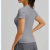 New Summer Women's Sports Tights Yoga Wear Short sleeved Tops Female Running Fitness T-shirts