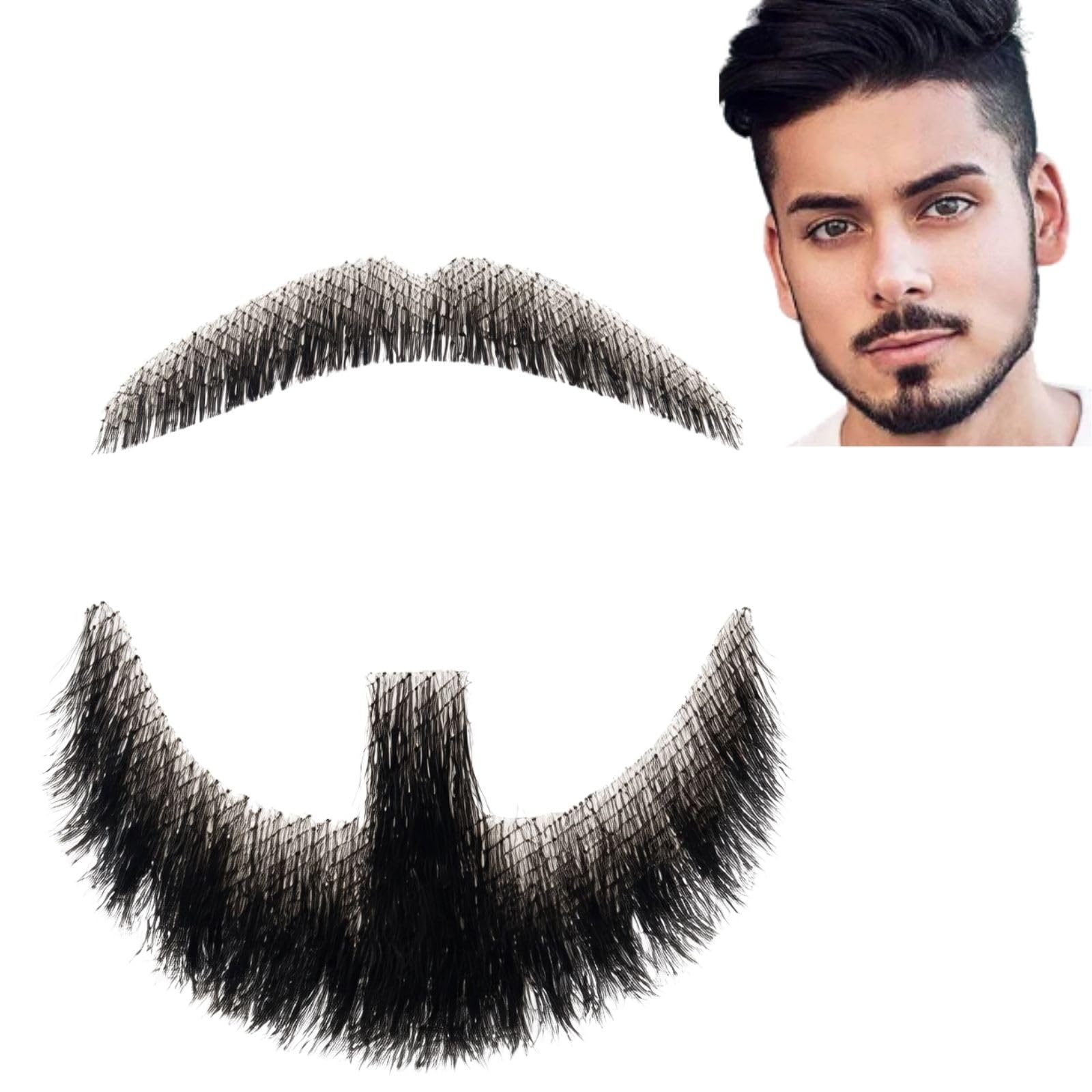 

All Trust Fake Beard Set (Beard, Mustache, Facial Beard) - Realistic Design for Disguise, Cosplay, and Costume
