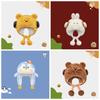 Penguin Winter Plush Hat Cartoon Hamburger Ear Protection Cap Skiing Bear Lei Feng Hat  Daily