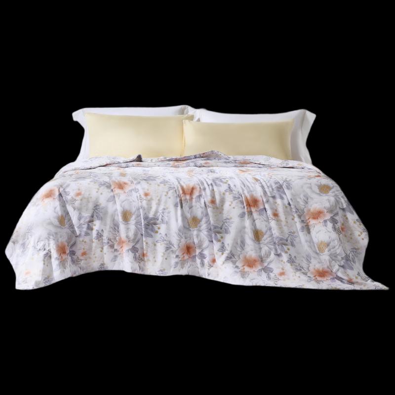 

Fuanna Silver Sea Blossom Antibacterial Silk Summer Quilt