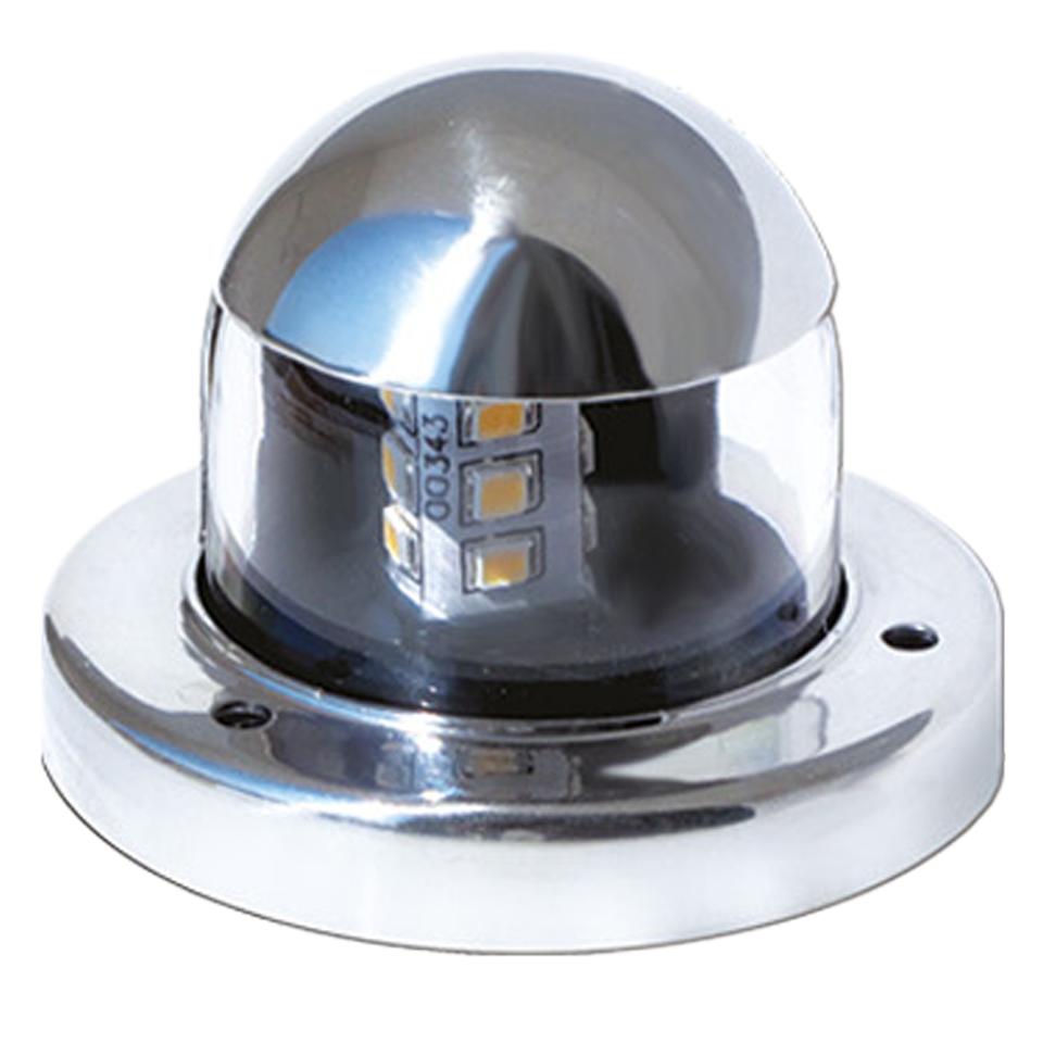 Stainless steel LED navigation lamps, white light, 135° LED (aft)
