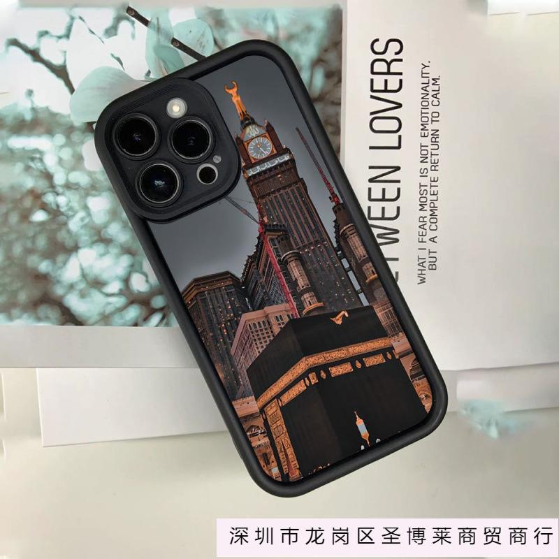 Art Building for Apple 16plus Mobile Phone Case iPhone14/15/16 Silicone 13Pro Soft 16 Anti-drop X