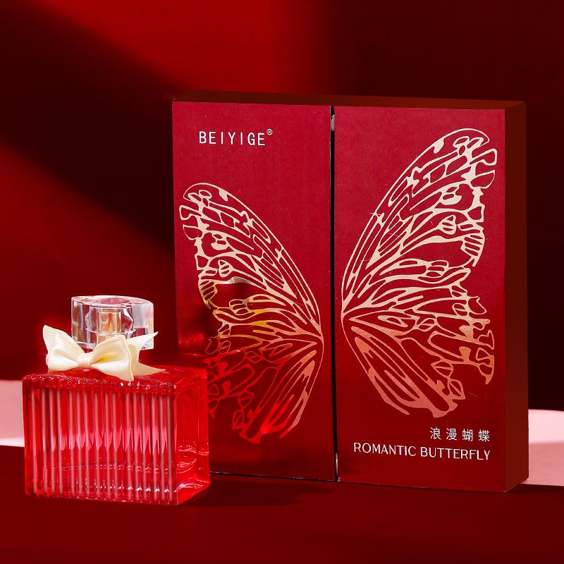 Perfume direct sales BEIYIGE romantic butterfly perfume women's gift box light fragrance lasting fragrance