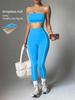 JYL Straplesslette Naked Backless Yoga Pants Set