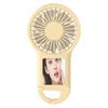 Makeup Mirror Handheld Fan Multifunctional Mini USB Pocket Portable Charging Low Noise Handheld Fan for Personal Use