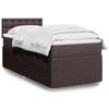 Maison Exclusive - Rete a doghe per letto con materasso Marrone scuro 80x200 cm
