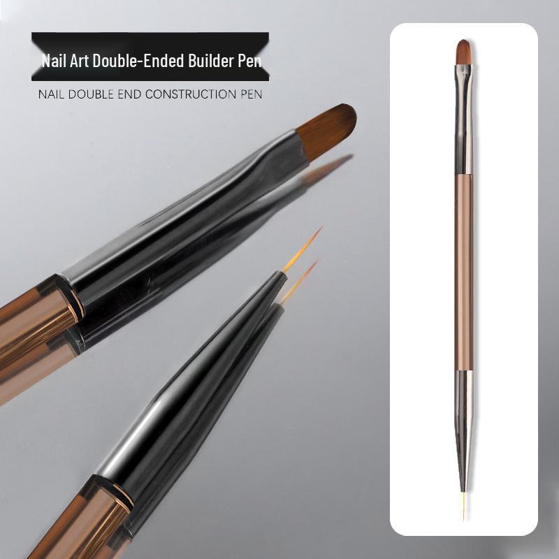 Japanese Double-Ended Nail Art Gel Pen: Multi-functional Round Head & Liner for Shaping