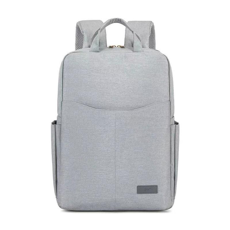 

Женский рюкзак для ноутбука Водонепроницаемый Ударопрочный Подходит для ноутбука 15,6 дюйма Простота Макарон Бизнес-рюкзак Школьный рюкзак серый