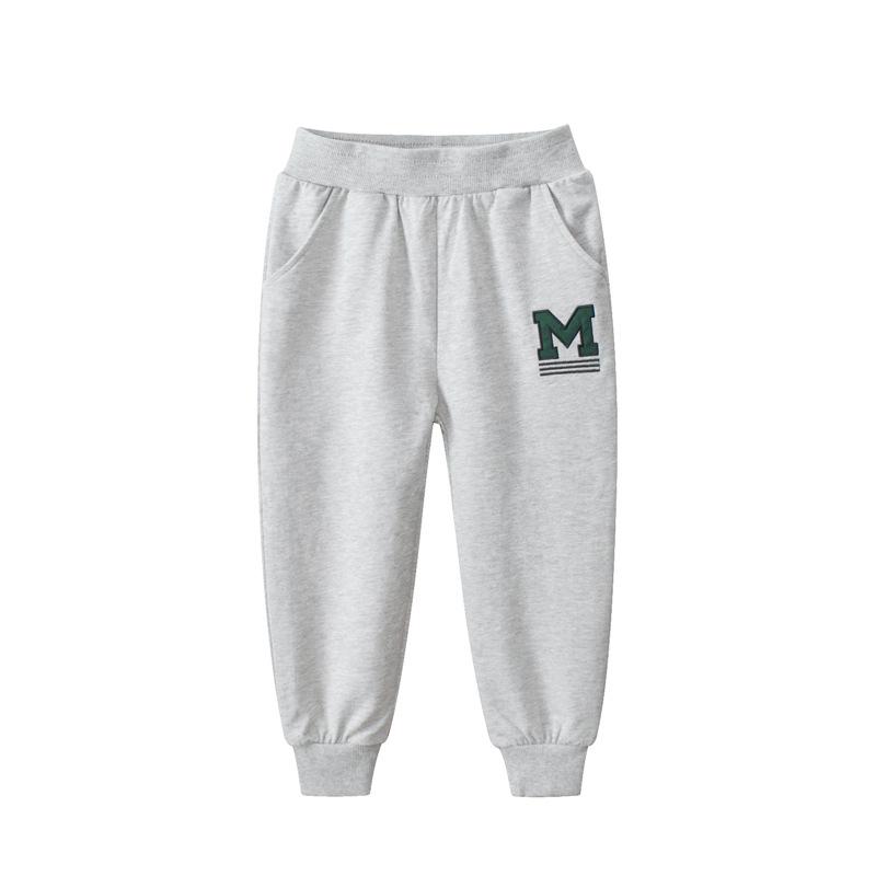 27KIDS Spring/Autumn Children s Cotton Sports Pants - Thin, Single Layer 110 cm