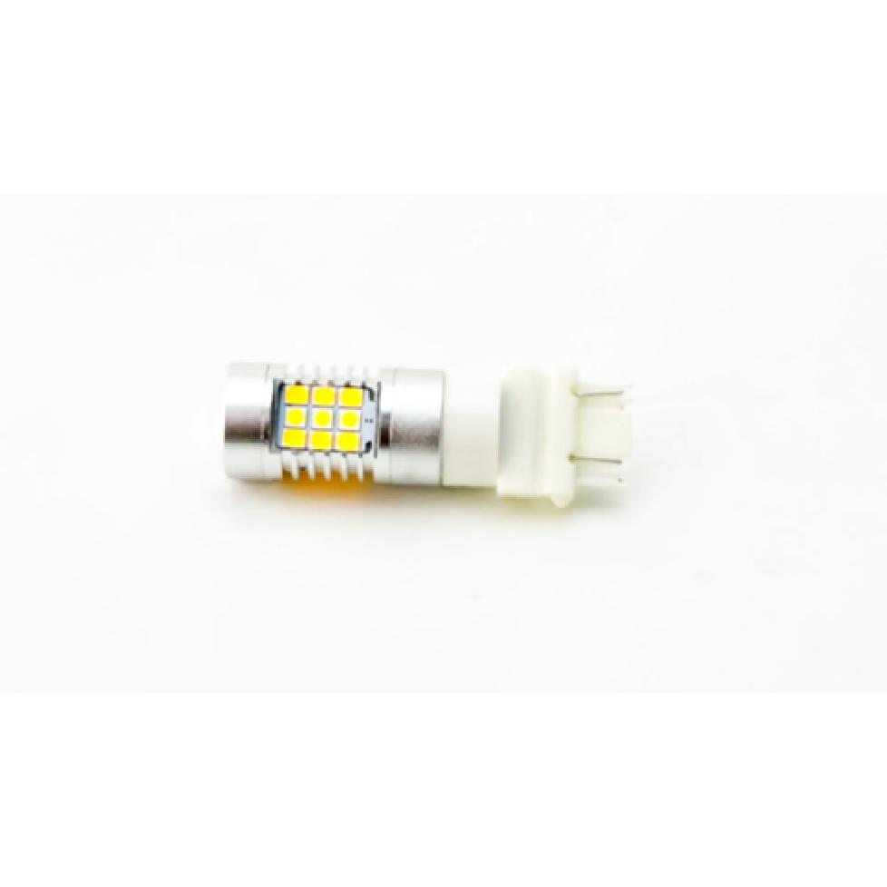 White/Amber High Power 28-SMD 3157 Switchback LED Bulbs For Turn Signal Lights