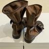 Retro Distressed Color-polished Pile Cool Boots 2026 Summer New Inner Heightened Short-leg Trousers Tube Sandals