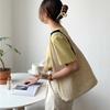 Straw bag women's summer niche splicing commuter tote bag large capacity women's casual shoulder bag
