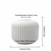 Striped Glass Lamp Shade  Lantern Shaped Decorative Cover Vertical Striped  Light Fixture