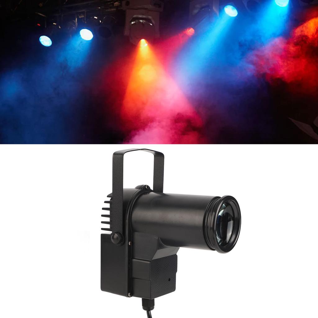 LED Wedding Spotlight Pinspot Light Stage Spotlight Adjustable Angle Remote Controlling for Party Wedding 10W Stage Spotlight