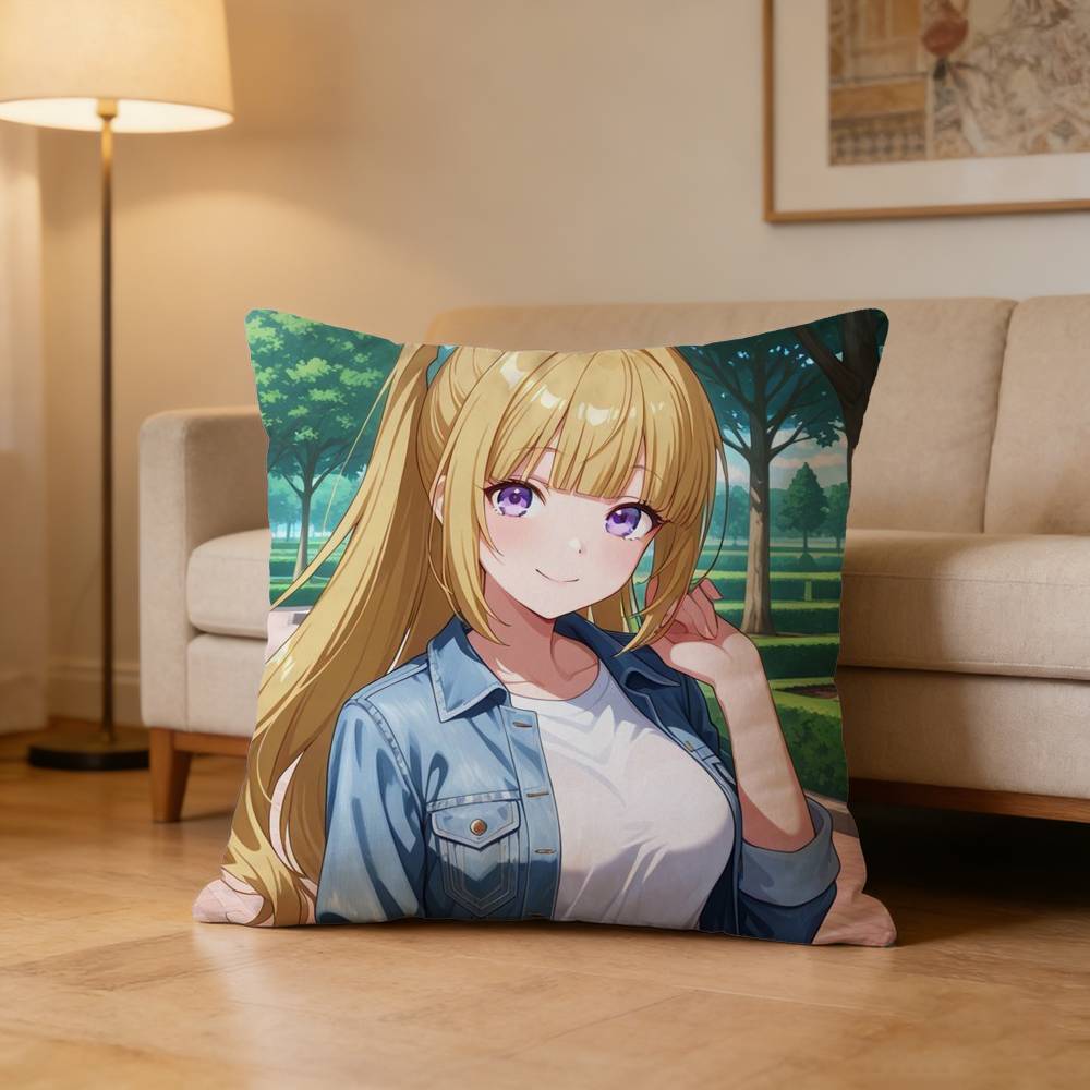 KKei KKaruizawaS  Pillow Case Cushion Cover Throw Pillow Case For Car Sofa