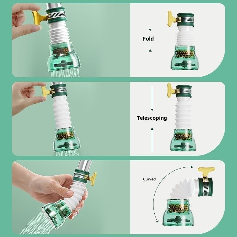 Faucet Water Filter With 360 Degree Rotation Anti Splash Design Efficient Purification For Kitchen Bathroom Sink Daily Home Use