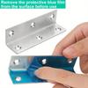 Angle Brackets Heavy Duty Corner Brace 90 Degree Internal L Brackets for Wood Joint Fastener L Angle Brackets for Window Cabinet Table Furniture