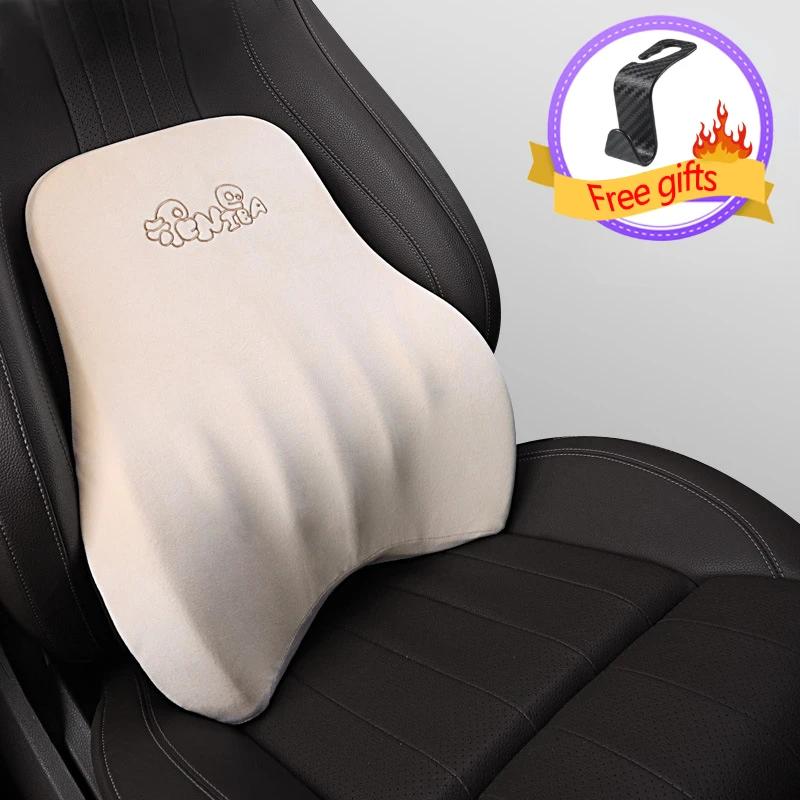 Car Driver Pillow Memory Foam Car Lumbar Support Cushion Car Seat Neck Cartoon Pillow Seat Supports  Lumbar Support Pillow