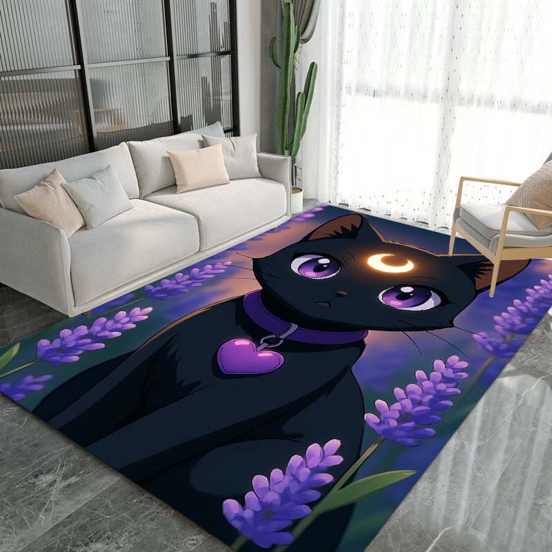 Schöne Kriegerin Sailor Moon 3D Teppich, Geeignet für Wohnzimmer, Schlafzimmer und andere Heimdekoration, Rutschfeste Fußmatte und Geschenkwahl.
