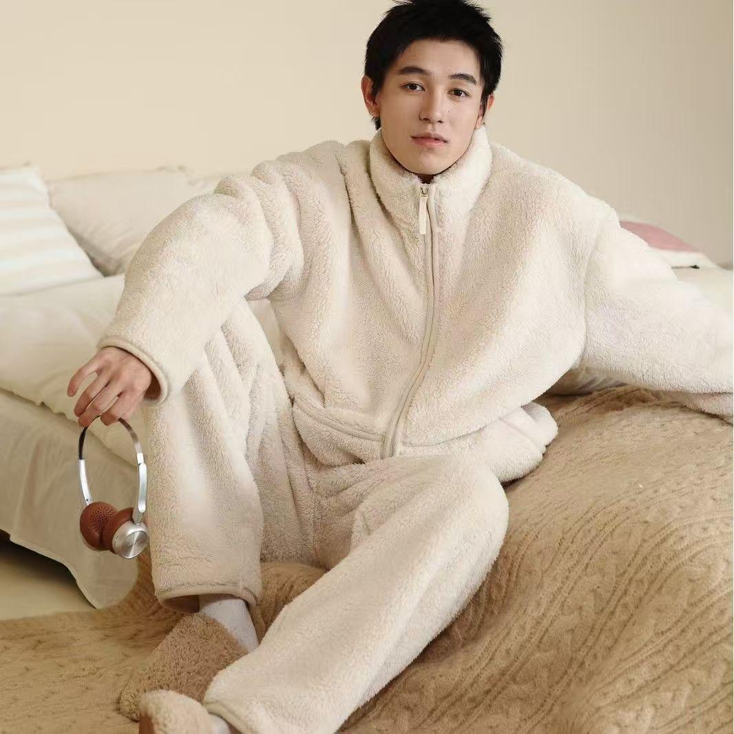 New Men`S Thickened Stand-Up Collar Zipper