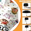 Custom Name Personalized Crayon Shin Print Umbrella, Auto Open Close, 8‑Rib Sturdy Frame, Commute Camping Hiking Use, Birthday Gift