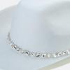 Delicate Glistening Cowgirl Hat with Rhinestones Western Cowboy Hat for Stage