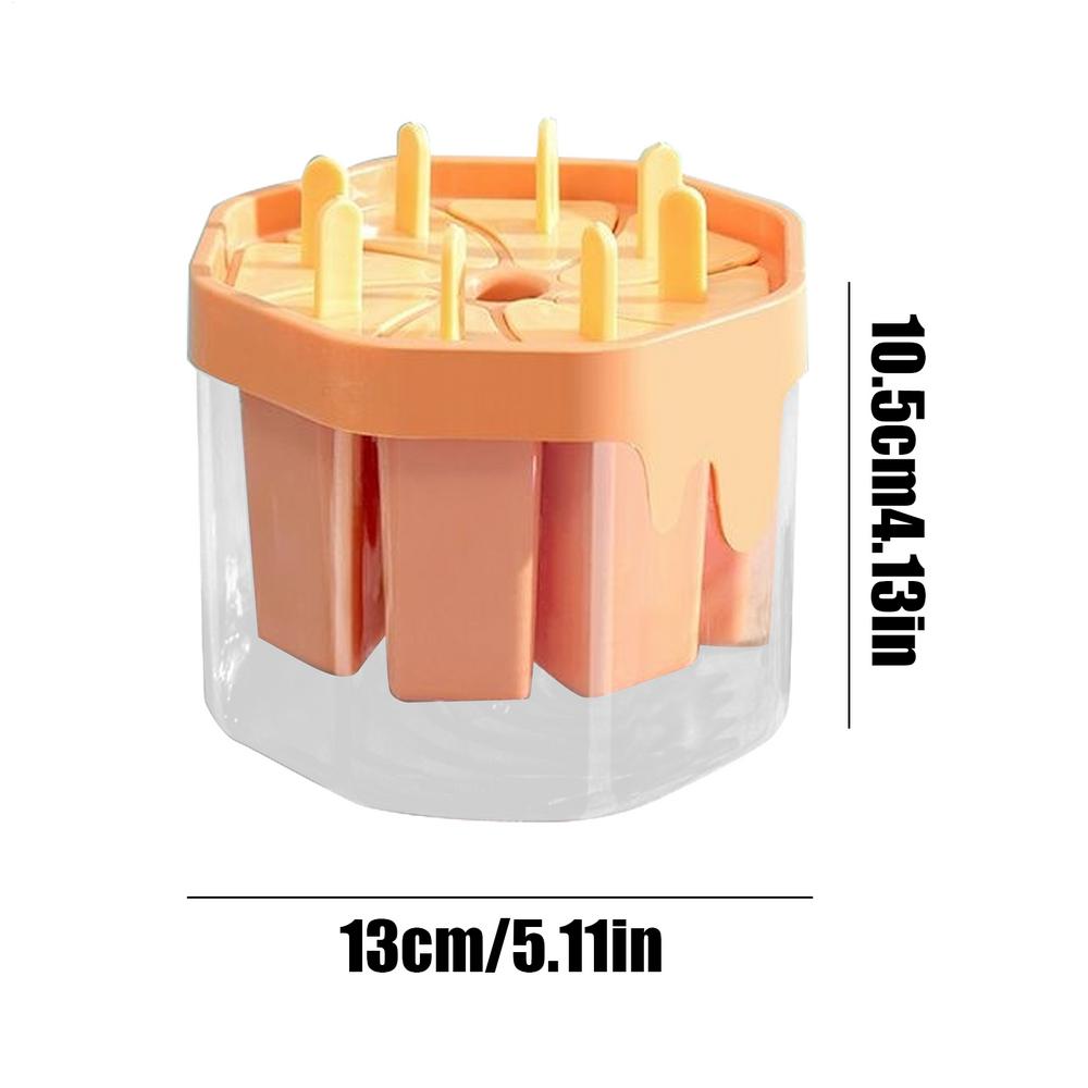 Popsicles Molds Silicone 8 Cavity Popsicles Trays Freezer,Homemade Ice Cream Molds Large Ice Pop Maker Reusable Ice Lolly Mould