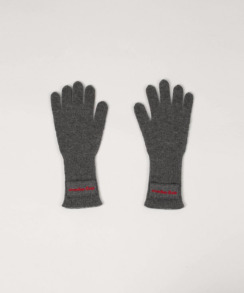 OVERDUEFLAIR Soft Cashmere Gloves _Charcoal