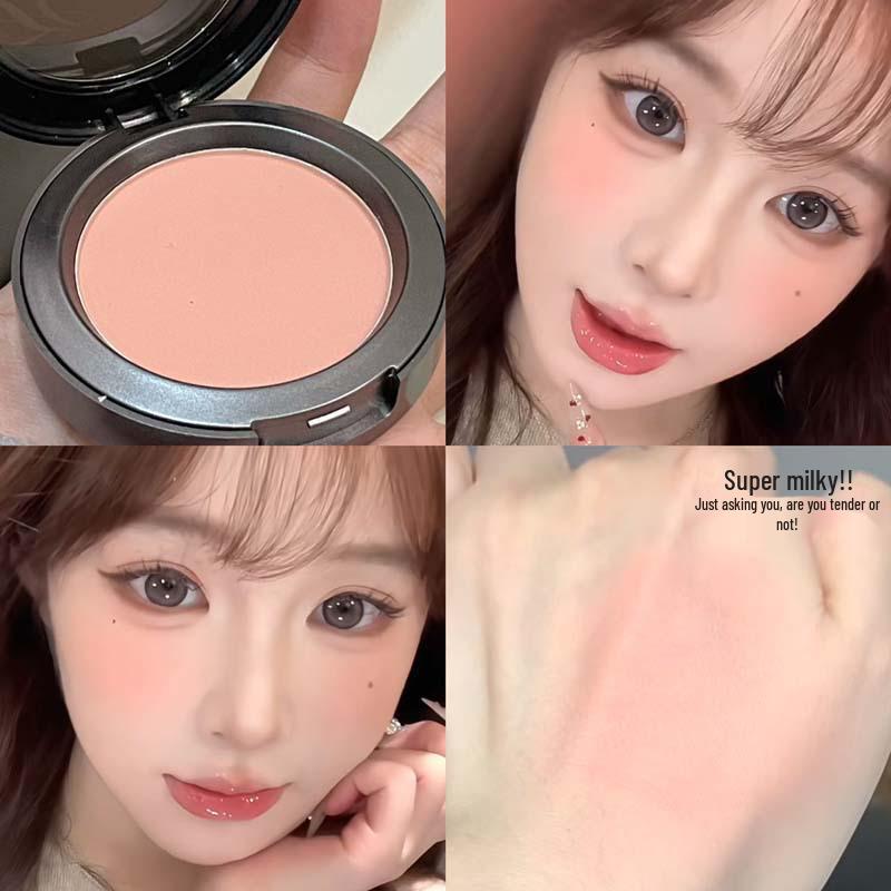 Herorange Light Mist Powder Cream Blush: Natural Nude Matte for Enhanced Complexion