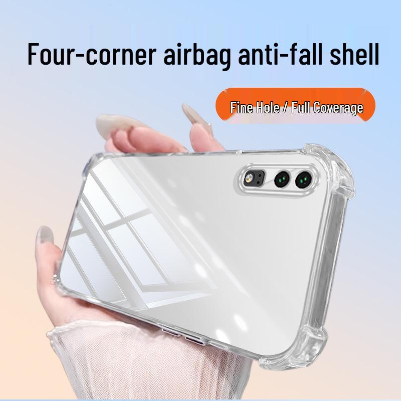 Compatible with Huawei P20/P20 Pro: Transparent TPU Phone Case, Airbag Corners, Anti-Fall, Simple Ins Style, High-Grade Protection