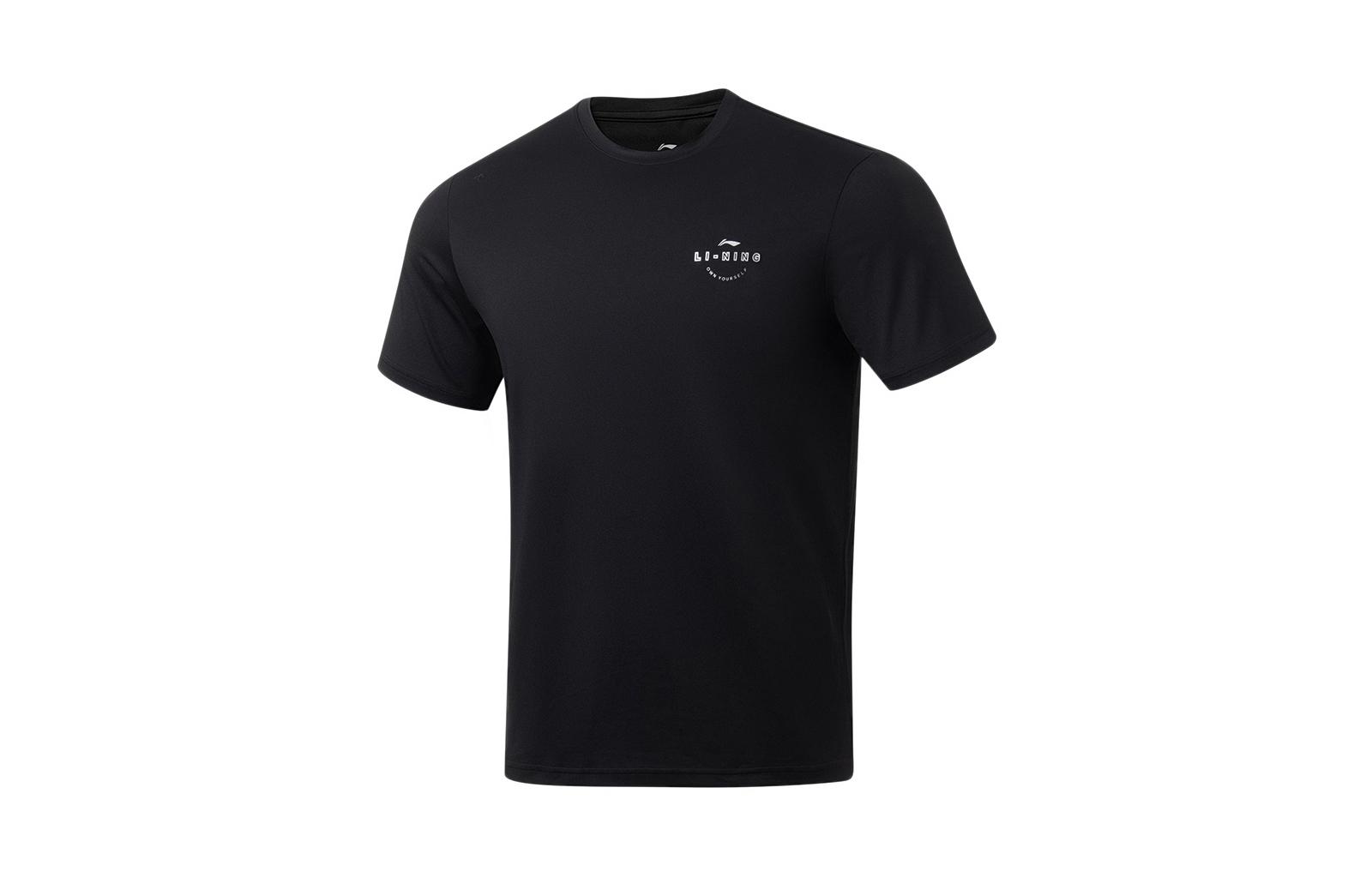 Li Ning Fitness Series Regular T Shirt Men s Black ATST093-1 M
